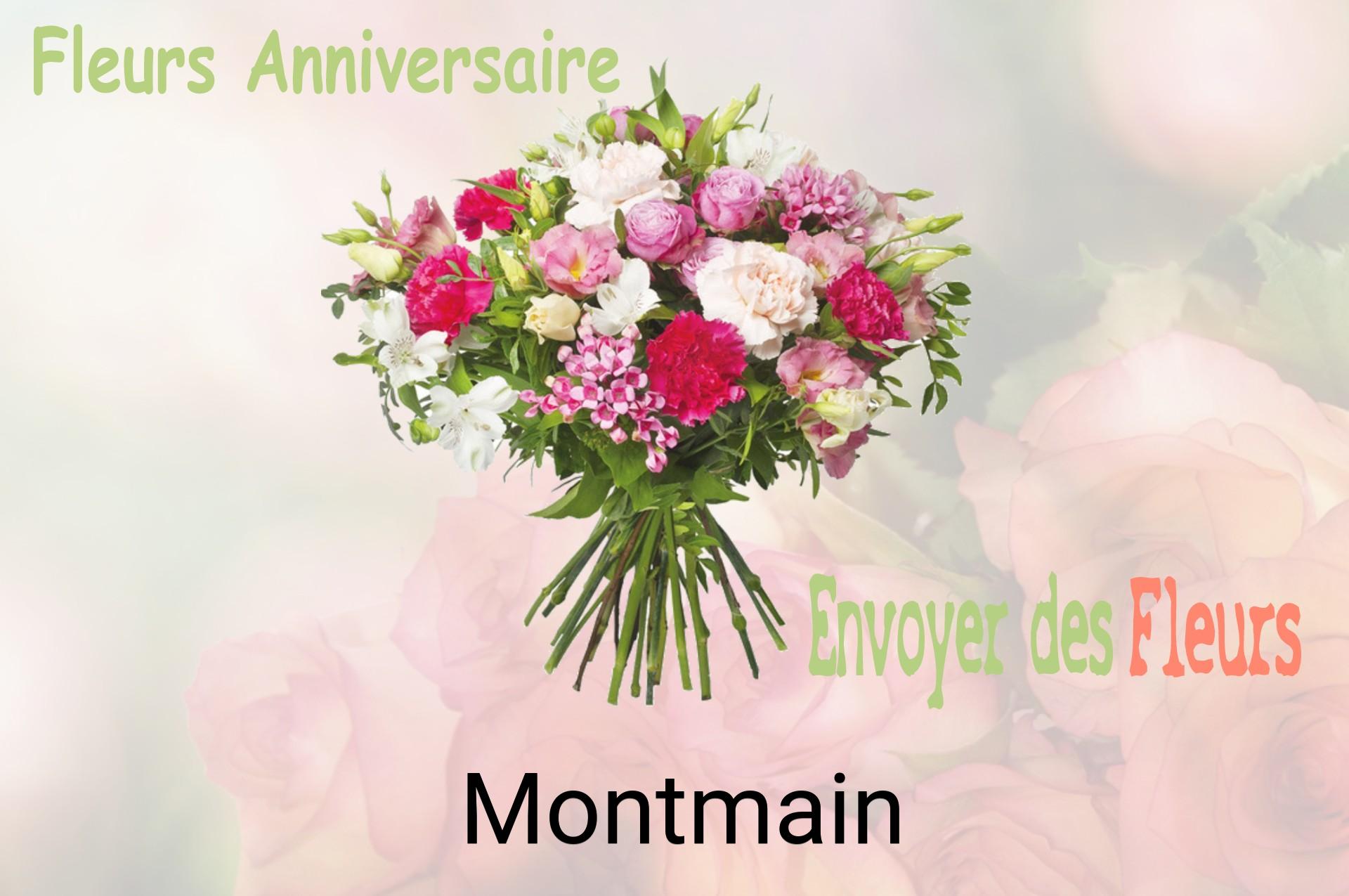 Bouquet de fleurs d’anniversaire livré à Montmain
