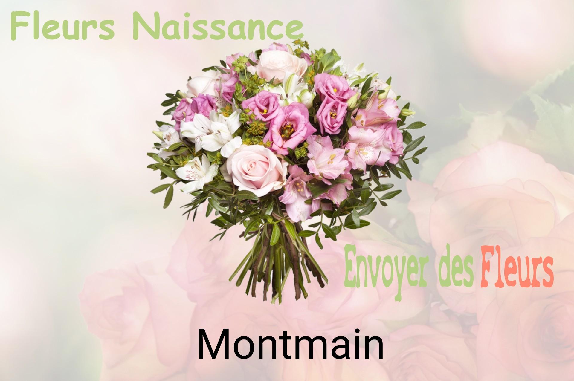 Bouquet de fleurs de naissance livré à Montmain